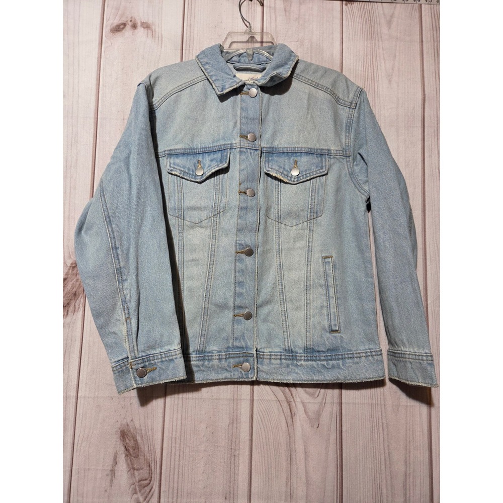 Universal Thread Womens Light Wash Denim Jacket Light‎ Blue XS NEW Street